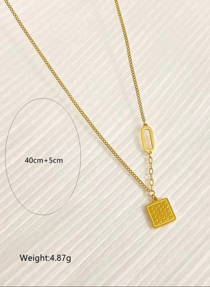 18k Gold Plated Stainless Steel Necklace For Women - Image 5